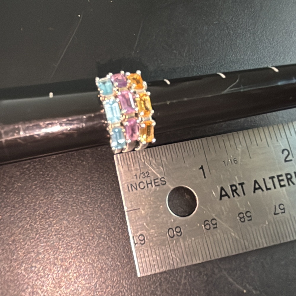 Stack Sterling Silver & Gemstone Ring Set - image 8